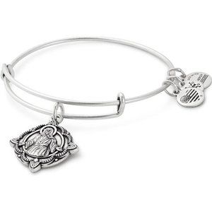 Divine Guides Expandable Bangle Bracelet for Women  |  Jesus Engraved Charm